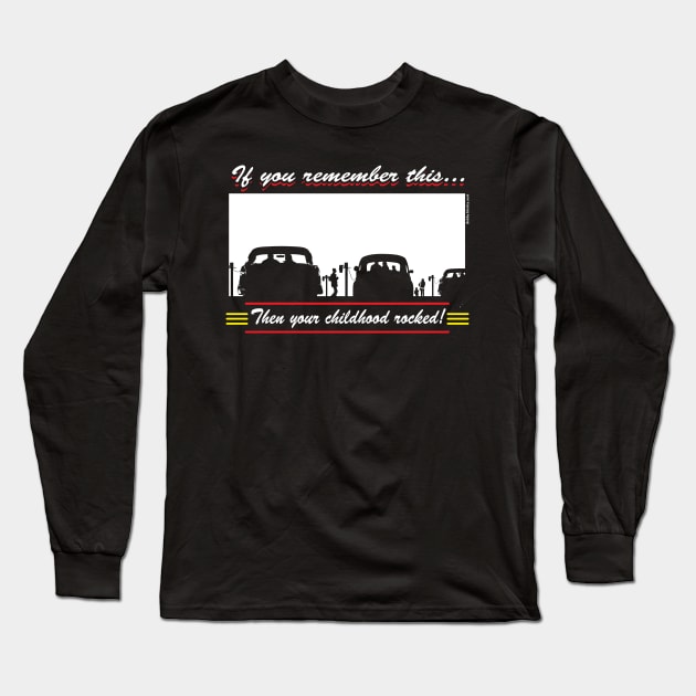 Drive-In Long Sleeve T-Shirt by Illustratorator